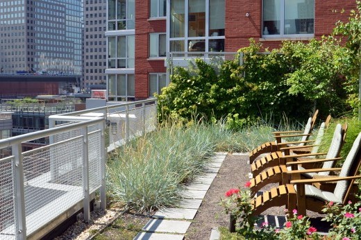 the green roof of the Solaire building in Manhattan